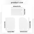 thumbnail image 2 of 3 Pcs Cake Scraper Cake Smoother,Flexible Plastic Multipurpose Kitchen Pastry Cutter Tool,Reusable Washable Dough Scraper Bowl Scraper for Bread Dough Baking Cake Fondant Icing, 2 of 4