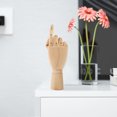 thumbnail image 1 of WASHWEPE Poseable Figure for Drawing Articulated Hand Model Wooden Hand Decor Art Reference 1Set, 1 of 8