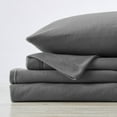 thumbnail image 4 of Great Bay Home Super Soft Extra Plush Fleece Warmer Sheet Set  (King, Charcoal), 4 of 7