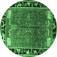 thumbnail image 1 of Ahgly Company Indoor Round Animal Emerald Green Traditional Area Rugs, 7' Round, 1 of 4