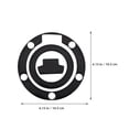 thumbnail image 2 of unbranded 2Ud Protectores Adhesivos Para De Motocicleta Negro Con Exclusivo Y Resistente, 2 of 8