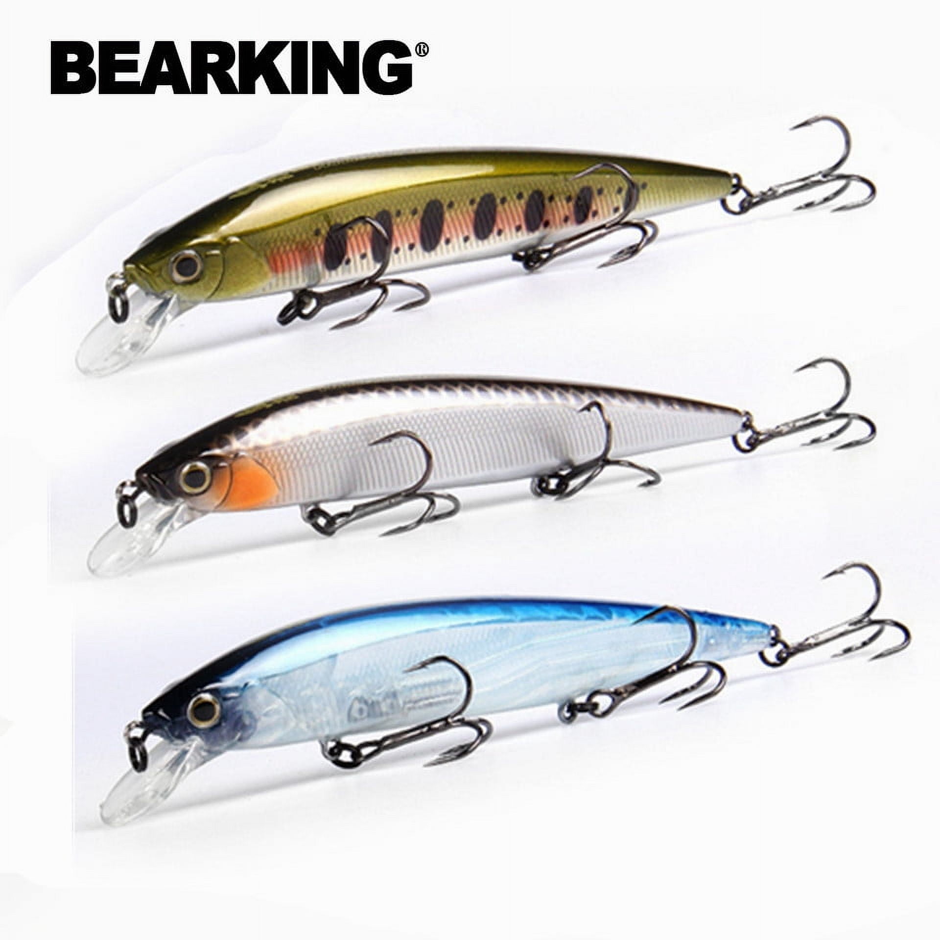 3PCS/Set BEARKING 130mm 22g SP Hot Fishing Lures, Assorted Colors, Minnow Crank Tungsten Weight System Wobbler Model Crank Bait