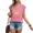 1-Rose Red, variant on MAMA Pumpkin check Graphic Sleeveless V-neck T-Shirt Women's Autumn Casual Top