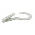 thumbnail image 2 of Set Of 5 Laundry Hooks Clothes Hanger Clips White Plastic Home Aide K2105, 2 of 2