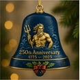thumbnail image 2 of USA 250th Anniversary Liberty Bell Ornament, US Founding Pendant Gift, Handmade Metal Commemorative Guardian Doorbell Keepsake Ornament, Hanging Decor for Collectors Patriotic Christmas Tree(1PC), 2 of 2