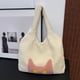 thumbnail image 3 of Bolso Tipo Cartera Hombro Mano Felpa para Mujer Lindo Gato Corderos Esponjoso Lana, 3 of 9