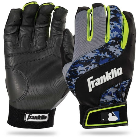 Franklin Sports MLB Digital Shokwave Youth Baseball Batting Gloves, Multiple (Best Padded Batting Gloves)