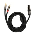 thumbnail image 2 of Cable XLR Femaleto Dual RCA macho, XLR hembra a Dual XL Rto Dual RCA Cable XL Rto Dual RCAY Cable divisor meticulosamente diseñado, 2 of 8