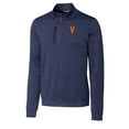 thumbnail image 2 of Men's Cutter & Buck Navy Virginia Cavaliers Vintage Vault Big & Tall Stealth Quarter-Zip Pullover Top, 2 of 3