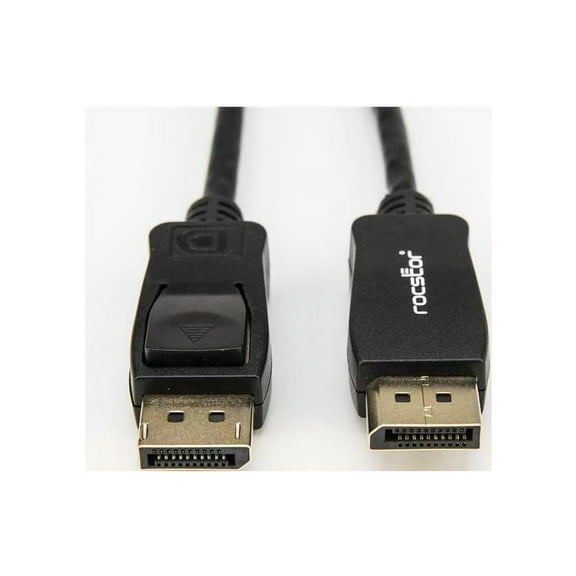 Rocstor Premium 15ft / 5m DisplayPort 1.2 Cable M/M - DisplayPort 4k - DisplayPort Male Digital Audio/Video - 15ft - Black- DP TO DP Cable 4Kx2K - 15 ft DisplayPort A/V Cable for Monitor, Audio/Video