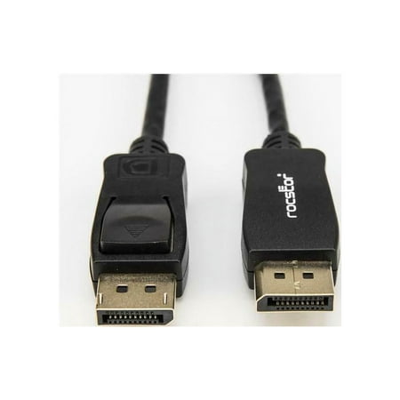 UPC: 0810606031342 | Rocstor Premium 15ft / 5m DisplayPort 1.2 Cable M/M – DisplayPort 4k – DisplayPort Male Digital Audio/Video – 15ft – Black- DP TO DP Cable 4Kx2K – 15 ft DisplayPort A/V Cable for Monitor Audio/Video