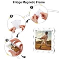 thumbnail image 3 of Uxcell 2 Pcs Marco Magnético de Acrílico para Refrigerador 3.9 x 3.9 Pulgadas Cuadrado Ondulado, 3 of 6
