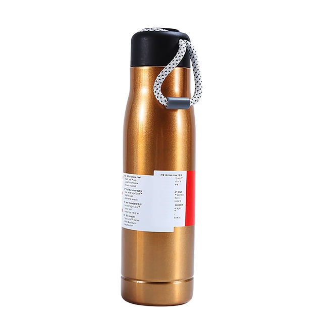 Stainless Steel Insulated Cup With Large Capacity And Drawstring Knight Cup Outdoor Mountaineering Sports Kettle