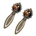 thumbnail image 2 of Leo Vintage Copper-Colored Lace Bookmarks: Stainless Steel Reading Accessories, Set of 2 Book Marks, 2 of 5