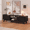 Black, variant on Jableast 70" Fluted TV Stand, Media Console Table with Adjustable Shelves & Power Outlet, Mid-Century Modern Entertainment Center for Living Room, Walnut