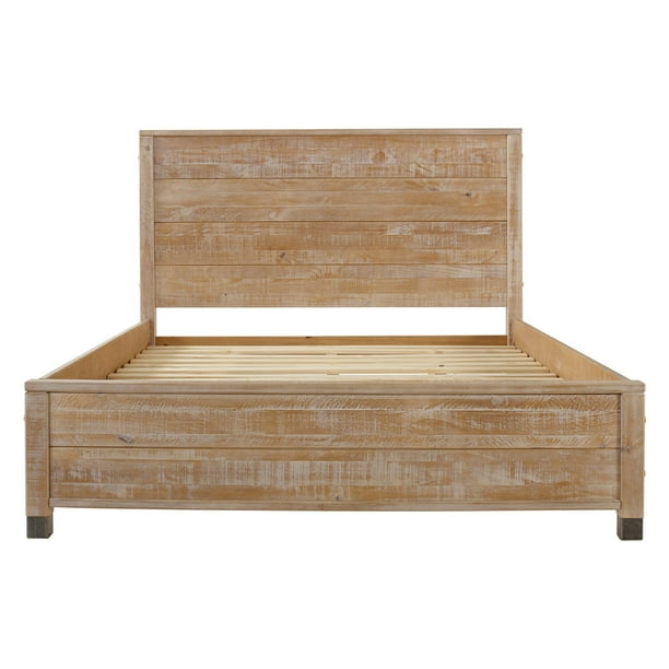 Baja Platform Bed Full Size Barnwood Finish