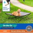 thumbnail image 4 of On The Go Elevated Pet Bed, Large, Grey, 4 of 5