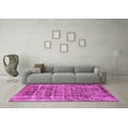 thumbnail image 3 of Ahgly Company Indoor Square Oriental Pink Industrial Area Rugs, 6' Square, 3 of 4