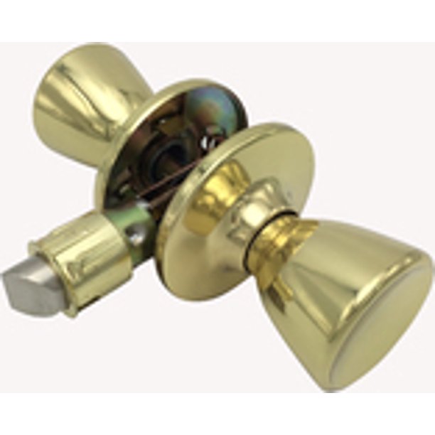 Hardware House Pelham Mobile Home Passage Knob Polished Brass CP