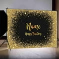thumbnail image 2 of Glitter Shimmer Wall Birthday rations Backdrop Custom Personalized Wom M Party Banner Poster Photo Background, 2 of 8