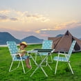 thumbnail image 5 of Matladin Oversize Folding Patio Lawn Chair, Beach Chair for Adults, Camping Chair with Webbed Airflow Mesh, Webbed Lawn Chair for Outdoor, Fishing, Backyar, 2 Pack, 5 of 7