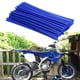 thumbnail image 2 of 72 Piezas Universal Moto Dirt Bike Motocross Spokes Skins Llanta De La Rueda Spoke Cubre Para 19-21 Pulgadas 48-53 Mm Llantas, Azul Macarena Cubiertas de radios de la rueda de la motocicleta, 2 of 8