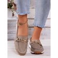 thumbnail image 2 of Women's Fashionable Chain Decor Slip on Loafers Casual, 2 of 6
