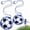 Blue, variant on 2 Pcs Soccer Kick Trainer, Football Kick Trainer, XISELI Adjustable Return Net Football Training Aid for Throw Solo Juggling Practice, Fits Ball Size 3, 4, 5 Balls, Black (not Include Ball)