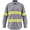 Light Grey, variant on Premium High Visibility Hi Vis Reflective Safety Work Shirts - Full Sleeve (X-Large, Dark Grey)