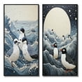 thumbnail image 2 of Designart "Beach Seagulls Haven Painting II" Seagull Framed Wall Art Set Of 2 - Grey Animals Framed Canvas Set For Living Room Decor, 2 of 7