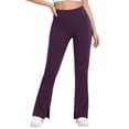 thumbnail image 5 of yillto Womens Yoga Pants with Pockets for Women High Waisted Workout Pant Wide Leg Flare Trousers Stretchy Lounge Leggings, 5 of 7