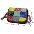thumbnail image 2 of Bandana Paisley Patchwork Pattern Vintage Crossbody Bag for Women Medium Leather Hobo Bags Shoulder Bag Classic City Leather Satchels, 2 of 8