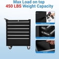 thumbnail image 4 of Bingirl 24 Inch 6 Drawer Rolling Tool Box With Wheels Tool Storage Cart For Garage And Workshop, 4 of 8