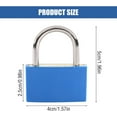 thumbnail image 2 of NOGIS 2 Pack 42mm Large Key Lock for Locker, Heavy Duty Lock with Key Colored Waterproof Padlocks Keyed Alike Gym Locker Lock for Indoor and Outdoors Use (Blue), 2 of 7
