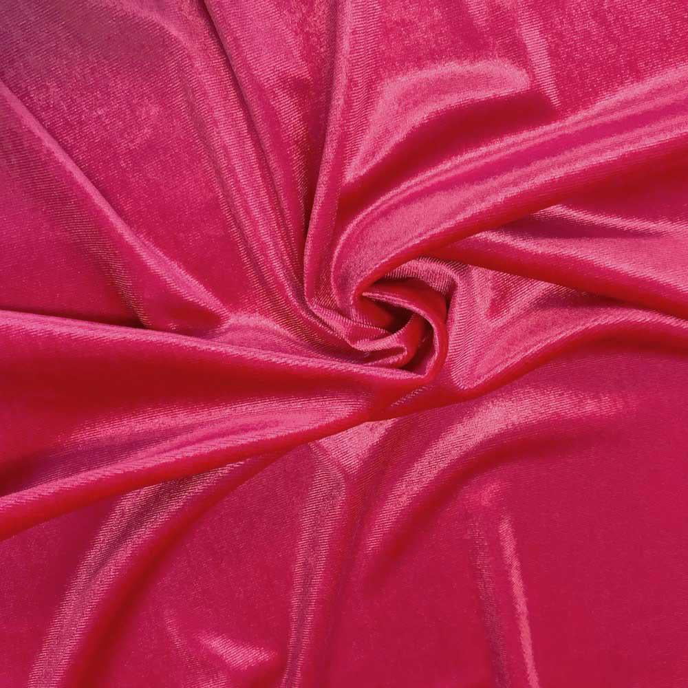 Stretch Velvet Fabric 60'' Wide by The Yard for Sewing Apparel Costumes  Craft (1 Yard, Magenta)