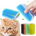 thumbnail image 3 of Cepillo de pared para mascotas y gatos, cepillo de masaje para gatos con hierba gatera, exfoliantes para gatos con cosquillas, suministros para mascotas (rosa), 3 of 5