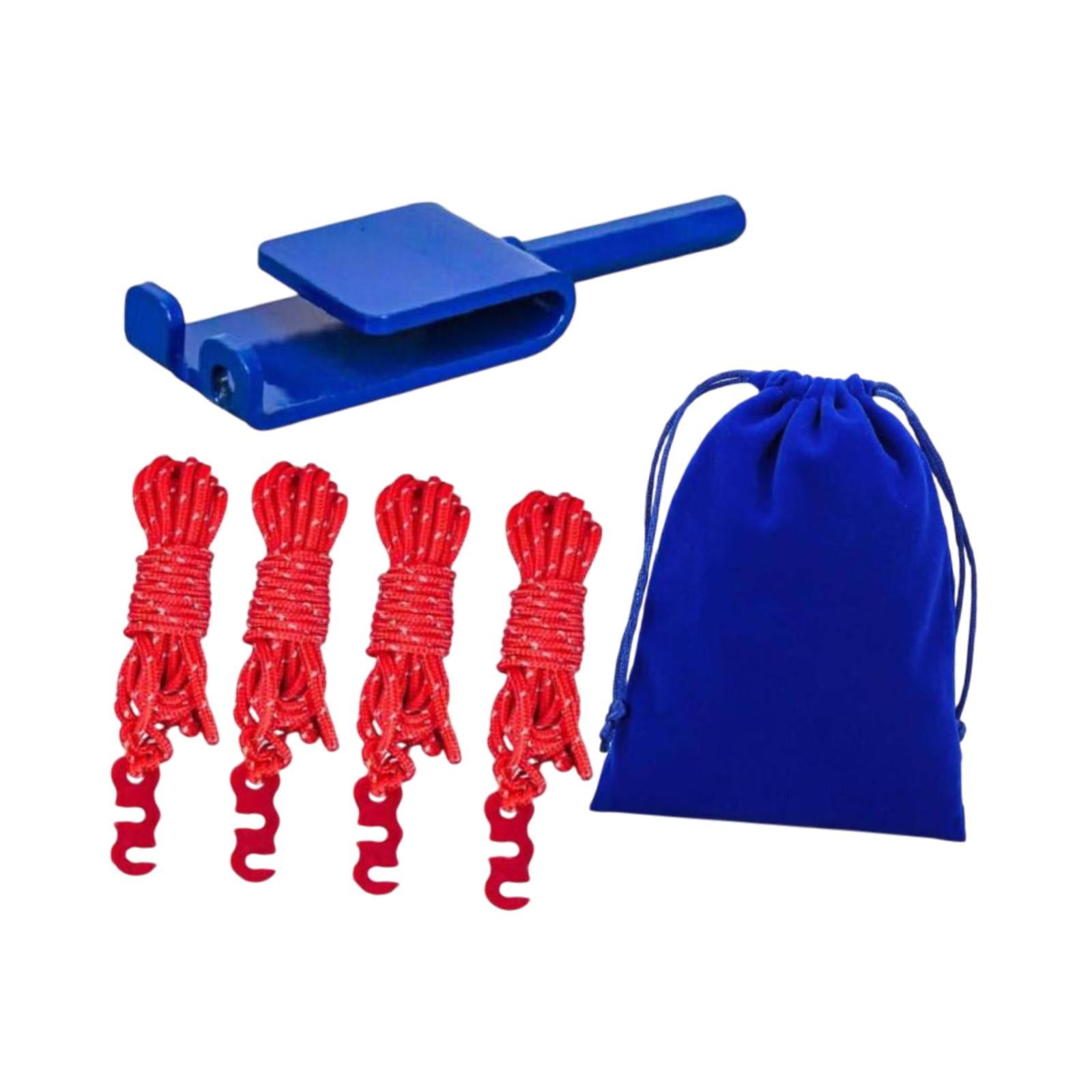 MAGIDEAL Ice Fishing Anchor Tool Compact Ice Tent Fixing Ropes for Anchors Tent Nails