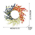 thumbnail image 3 of PALIFEUR 4th of July Wreath, 12.99 Inch Patriotic Wreaths for Front Door, Artificial Floral Door Wreaths Decorations for Memorial Day Independence Day Veterans Day, Red Blue White, 3 of 9