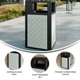 thumbnail image 4 of Flash Furniture Brooks Steel Indoor-Outdoor Trash Can with Locking Access Door 31.4 Gallon, 4 of 14
