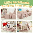 thumbnail image 6 of 13 Pcs Toddler Sofa for Kids, Linor Modular Kids Couch for Playroom, Kids Play Couch for toddlers 1-3, Kids Sofa Couch, Kids Modular Play Couch, Light Pink, 6 of 8