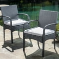 thumbnail image 5 of Grey Outdoor Dining Chairs - Pe Of 2 With Water- Cushions, - & Iron Frame For Patio, Garden And Veranda 2pcs Chair Resin , Protected Inner, 5 of 6