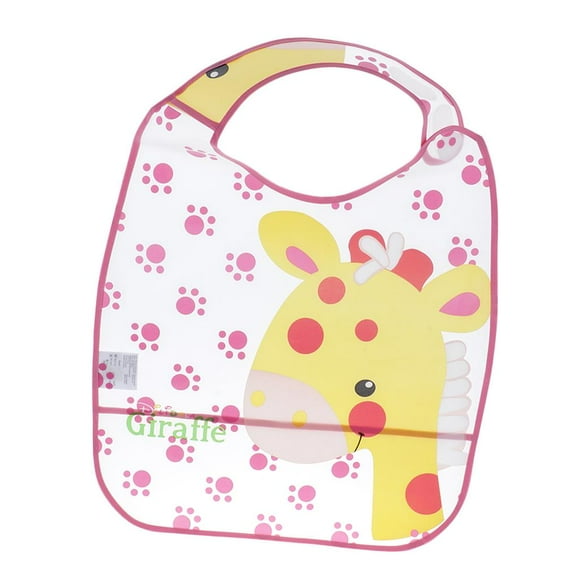 Protector de ropa de babero para adultos - Baberos reutilizables lavables para personas mayores para comer en Jirafa jinwen Babero adulto mayor