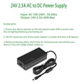 thumbnail image 2 of Adaptador de fuente de alimentación Gonine 24V 2.5A 60W para dispositivos de 24V, 2 of 8