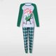 thumbnail image 1 of Conjunto de pijama familiar de 2 piezas cuello redondo estampado de dinosaurio cintura elástica traje diario, 1 of 9