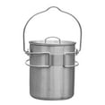 thumbnail image 2 of Mini colgante plegable para acampar, 750 ml, recipiente portátil para bebidas, olla para cocinar, para acampar, picnics, mochileros, cocinar al, 2 of 8