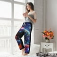 thumbnail image 5 of Salouo Outer Space Floating Numbers And Letters Print Women's Pajama Pants Casual Loose Sweatpants PJs Flowy Pants Drawstring Palazzo for Women Wide Leg Pants Lounge Pajama -X-Large, 5 of 8