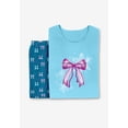 thumbnail image 4 of Dreams & Co. Plus Size Long Sleeve Knit PJ Set, 4 of 6