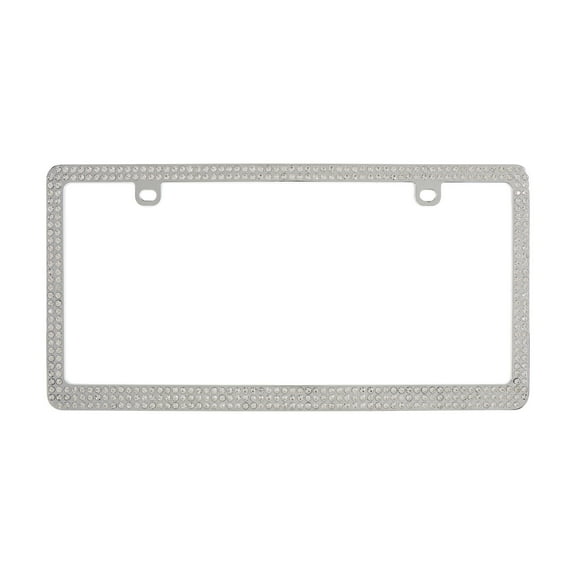 Auto Drive Universal License Plate Frame - Chrome Bling, 92860W