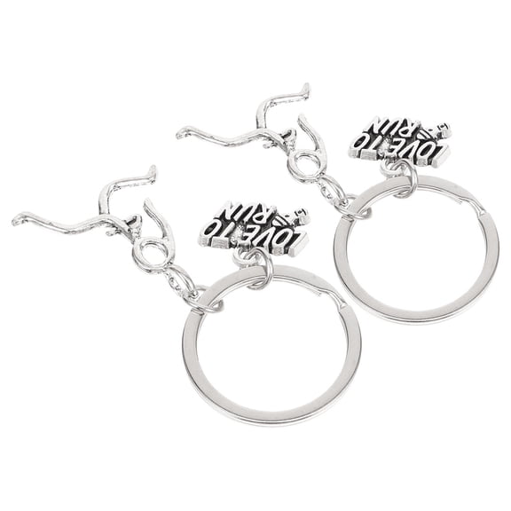 Zehuanyu 2pcs Marathon Keychain Runner Love To Run Athletes Keyring Creative Metal Keychain For Running Enthusiasts Bags Suitcases Runners Jewelry