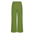 thumbnail image 5 of Women's Pleated Dress Pants High Waisted Wide Leg Dressy Trousers for Women with Pockets Business Casual Work Pants, 5 of 7